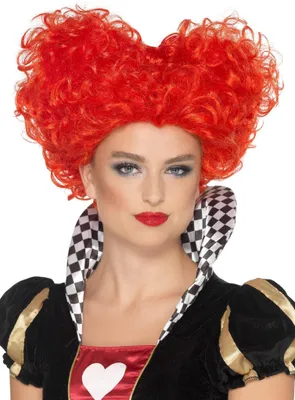 Image de Reine de Coeur - Perruque de Costume pour Mardi Gras Halloween
