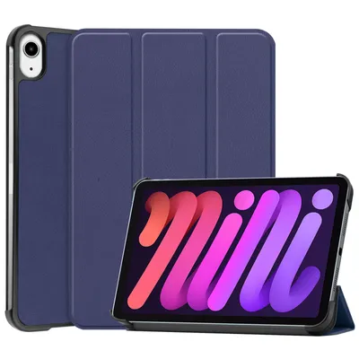 Produktbild von Schutzhülle für Apple iPad Mini 6 2021 6. Generation 8.3 Zoll Slim Case Etui mit Standfunktion und Auto Sleep/Wake Funktion Blau