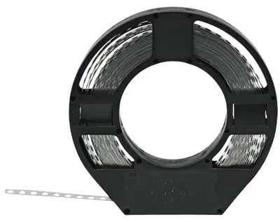 Obrázok produktu pre Perforovaná páska, dĺžka 10 m, šírka 17 mm, hrúbka 0,75 mm, otvory Ø 6,5 mm, oceľ 64517107