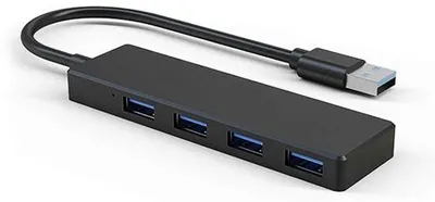 Obrázok produktu pre USB rozbočovač – 4-portový USB rozbočovač – prenosný USB rozbočovač – pre stolné počítače, notebooky, Xbox