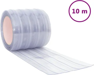 Produktbild von vidaXL Türvorhang Transparent 200x1,6 mm 10 m PVC