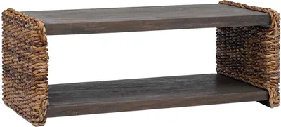 Zdjęcie produktu dla Stolik kawowy vidaXL, naturalny, 90 x 45 x 35 cm, z litego drewna mahoniowego