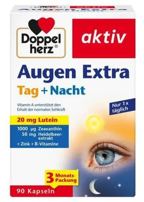 Zdjęcie produktu dla Double Heart Eyes Extra Day+Night Capsules 90 kapsułek