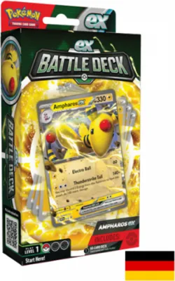 Produktbild von Pokemon ex Kampf Deck - Ampharos ex - Deutsches Sammelkartenspiel