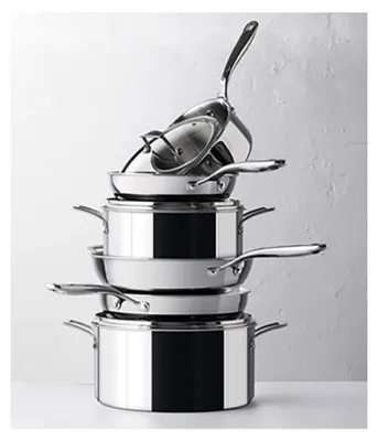 Image de Faitout inox 20cm + couvercle verre - Lacor - 60870 - trichef