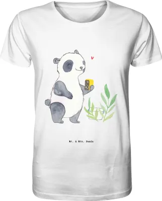 Produktbild von Mr. & Mrs. Panda Tshirt Panda Geocaching Größe S - Weiß - Geschenk, T-Shirt Herren, Herren-T-Shirt, Schatzsuchen, GPS Schnitzeljagd, Shirt, Opencaching, Printshirt