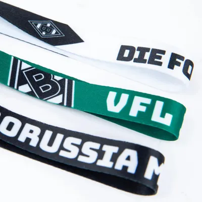 Produktbild von VfL Borussia Mönchengladbach BMG Armbänder 3er Set "Unsere Farben"