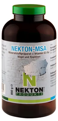 Produktbild von NEKTON-MSA - Mineralstoffpräparat + Vitamin D3 für Vögel und Reptilien - 850 g