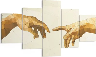 Produktbild von Bild auf Leinwand - Leinwandbild - Abstraktion modern - 125x70cm - Wand Bild - Wanddeko - Leinwanddruck - Bilder - Kunstdruck - Wanddekoration - Leinwand bilder - Wandkunst - EA125x70-3713