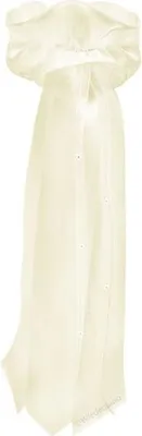 Produktbild von Kerzen Schleife aus Satin Creme aus Satin für Taufkerze, Kommunionkerze, Kommunionskerze