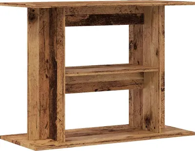 Image de Support d'aquarium en bois ancien 80 x 35 x 60 cm Bois d'ingénierie