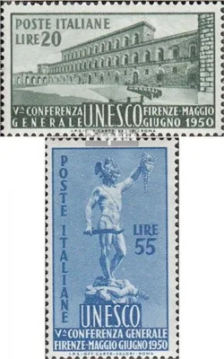 Produktbild von Briefmarken Italien 1950 Mi 791-792 (kompl.Ausg.) postfrisch UNESCO