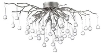 Obrázek produktu pro Stropní svítidlo ICICLE, ocel a hliník, šedé, 4xG9x40W, sklo, rozměry: 35x60x30 cm, IP20, Paul Neuhaus