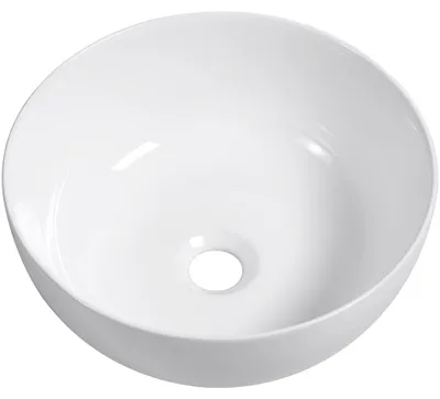 Productafbeelding van Keramische wasbak Elio - voor opbouw - wit, glanzend - Ø 32 cm