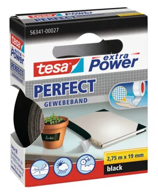 Image de TESA Extra Power 19mmx2.75m 2,75 m Noir 1 pièce(s)