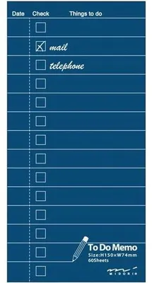 Productafbeelding van Slimme Mini To-Do Lijst voor Notitieboek, Marineblauw