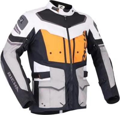 Produktbild von Richa Infinity 2 Adventure wasserdichte Motorrad Textiljacke, schwarz/grau/orange, XL