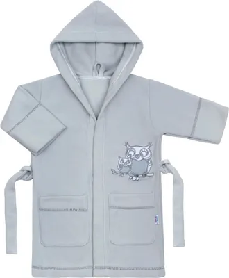 Obrázok produktu pre Detský župan New Baby Sovičky biely, vel. 110 (4-5r)