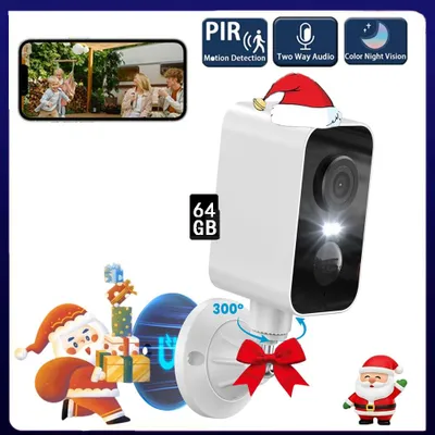 Produktbild von 2K Überwachungskamera Aussen mit AI Personen-/Fahrzeugerkennung, 330° PTZ WLAN Kamera Outdoor 2-Wege-Audio 64GB