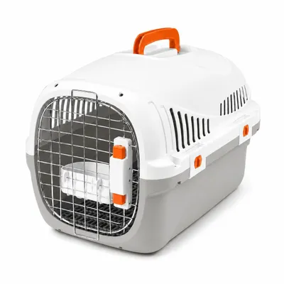 Produktbild von SNOEKIE Haustier Transportbox für Katzen & kleine Hunde – Robuste Tierbox, Leicht & Stabil, Ideal für Auto, Reisen & Tierarzt