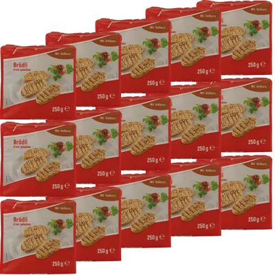 Produktbild von Jeden Tag Brödli Vollkorn kross gebacken VPE (15x250g Packung)