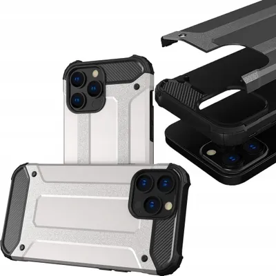 Immagine prodotto di Custodia ibrida blindata per Iphone 13 Pro argento