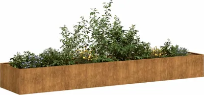 Obrázok produktu pre vidaXL Hrdzavý kvetináč 360x80x40 cm Oceľ odolná voči poveternostným vplyvom