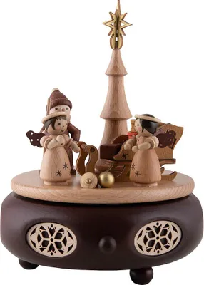 Produktbild von Spieldose Bescherung (17cm) von Zeidler Holzkunst