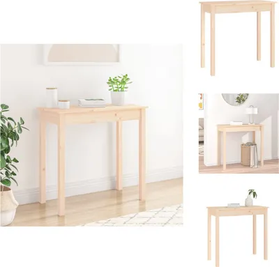 Obrázek produktu pro vidaXL Konzolový stolek 80x40x75 cm z masivního borovicového dřeva - Odkládací stolky