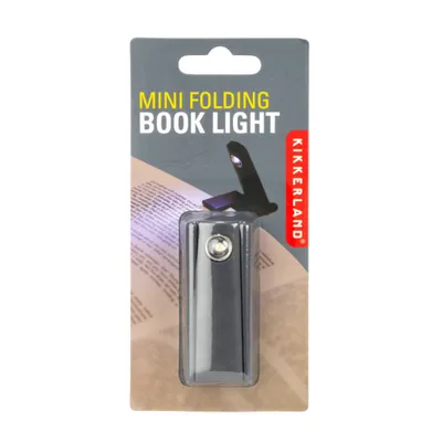 Produktbild von Kikkerland Mini-Buchleuchte mit Clip, faltbar