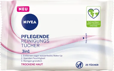 Produktbild von Nivea Pflegende Reinigungstücher 4er Pack
