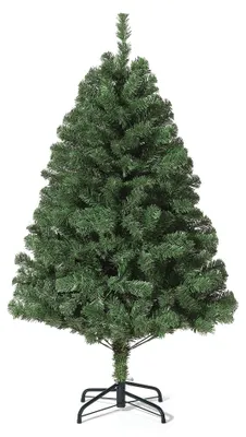 Produktbild von Künstlicher Weihnachtsbaum 140 cm PVC Tannenbaum Ø 92 cm mit Metallständer