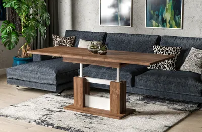 Produktbild von Endo-Möbel Couchtisch Fabel 110-170 ausziehbar höhenverstellbar mit Synchronauszug (Stirling Eiche)