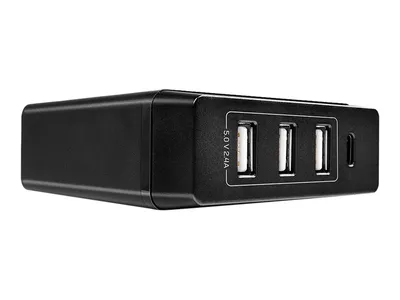 Obrázok produktu pre Napájací zdroj Lindy - 72 W - 3 A - PD 3.0 - 4 výstupné porty (3 x USB typu A, 24 pinov USB-C)