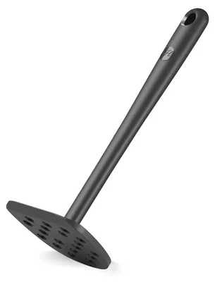 Produktbild von Hoffmann Kartoffelstampfer robuster Edelstahlkern Silikon 25 cm