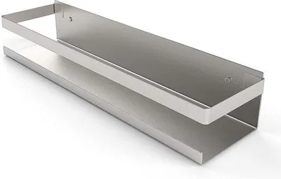 Produktbild von Unyqoos® Duschablage bohrfrei – selbstklebendes Duschregal aus SUS 304 gebürstetem Edelstahl, 30 x 10 x 5,8 cm, rostfrei