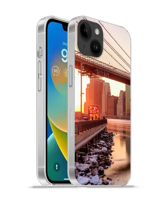 Produktbild von MuchoWow® Handyhülle Schutzhülle Hülle für Apple iPhone 14 Plus - Soft case New York - Brooklyn - Brücke Silikon Softcase Handy Hülle - Abbildung
