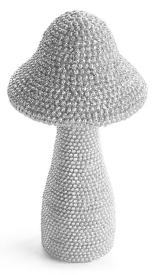 Zdjęcie produktu dla Figurka dekoracyjna grzyb srebrny ELDO 8x8x14 cm