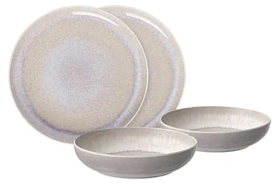 Zdjęcie produktu dla Zestaw talerzy Perlemor Sand, 4 sztuki. EC | like. by Villeroy & Boch | Premium Porcelain | Wyprodukowano w Niemczech | Numer artykułu: 1951728548 | EAN: 4003686437234