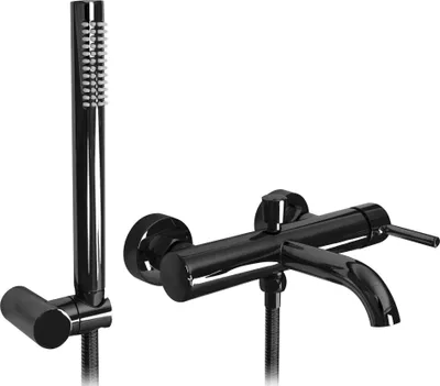 Produktbild von Rea Wannenarmatur Lungo Black metallic