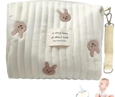 Imagen del producto de Bolso para pañales mochila - Organizador ligero - Portátil para viajes y maternidad - Bolso para cochecito