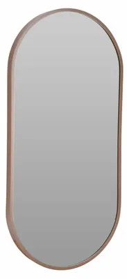 Zdjęcie produktu dla HOWHOMELY | Lustro ścienne – lustro dekoracyjne – 30 x 60 cm – brązowe – lustro wiszące – owalne – z ramą
