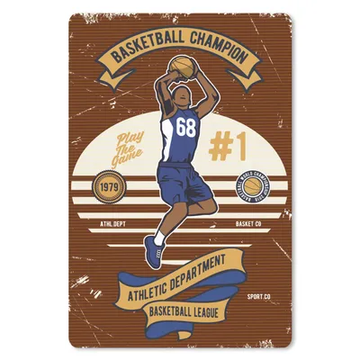 Produktbild von MuchoWow® Mauspad Mousepad Mancave - Basketball - Vintage - Zitate 18x27 cm - Mousepads - Maus Mat - Pad - Mausunterlage