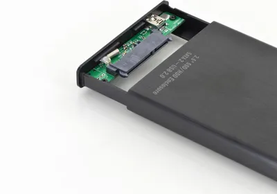 Immagine prodotto di DIGITUS DA-71104 - Contenitore di archiviazione con visualizzazione dei dati - 2,5" (6,4 cm) - SATA 3Gb/s - USB 2.0 - Nero