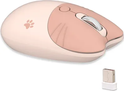 Produktbild von (Mofii) M3 2,4 G kabellose Maus, ergonomische Maus, drei Gänge, DPI-verstellbar, für die linke und rechte Hand, universell, geräuscharm, automatischer Schlaf, Milchbraun