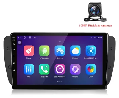Produktbild von Android Autoradio mit Rückfahrkamera für Seat Ibiza IV 6J 2009-2013 Wireless CarPlay Android Auto 8Core 6+128GB 4G LTE GPS Navigation 9 Zoll