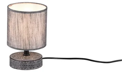 Zdjęcie produktu dla Lampa stołowa MARIE szara 1xE14x28W tkanina wym:20,5x13x13cm IP20 RL