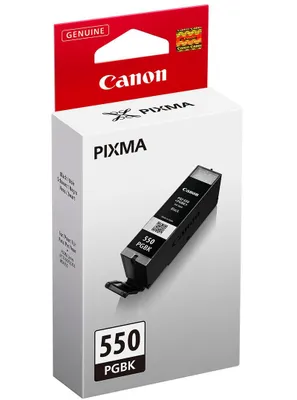 Produktbild von Canon PGI-550 PGBK, Pigment schwarz, Pigment schwarz, Standard, 5 - 95%, 10 - 35 °C, Canon PIXMA MG5450