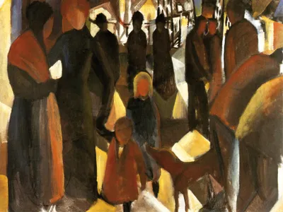 Produktbild von August Macke Kunstdruck Bild - Abschied, 1914 (60 x 80 cm)