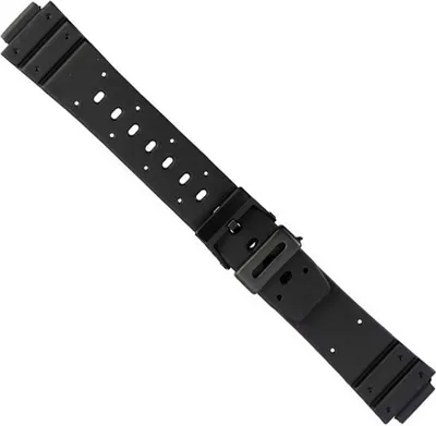 Produktbild von Eulit Kautschuk Ersatzband Uhrenband Wasserfest  schwarz 14mm 23946S